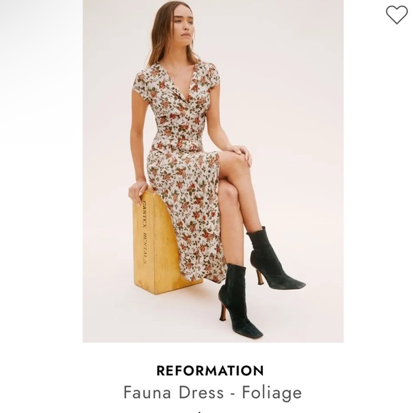 Reformation Fauna Dress- Foliage - Picture 2 of 5